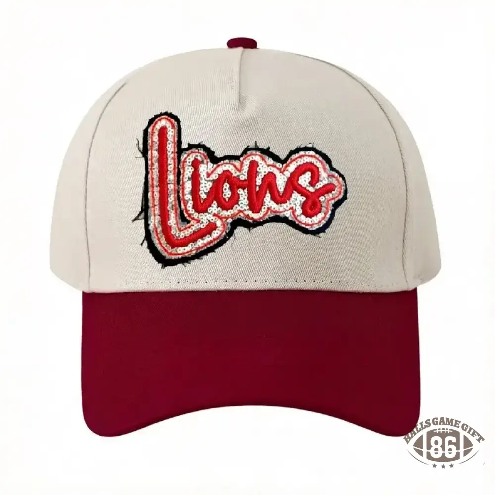 Custom Team Name Sequin Embridered Baseball Cap Sport Lover Hat
