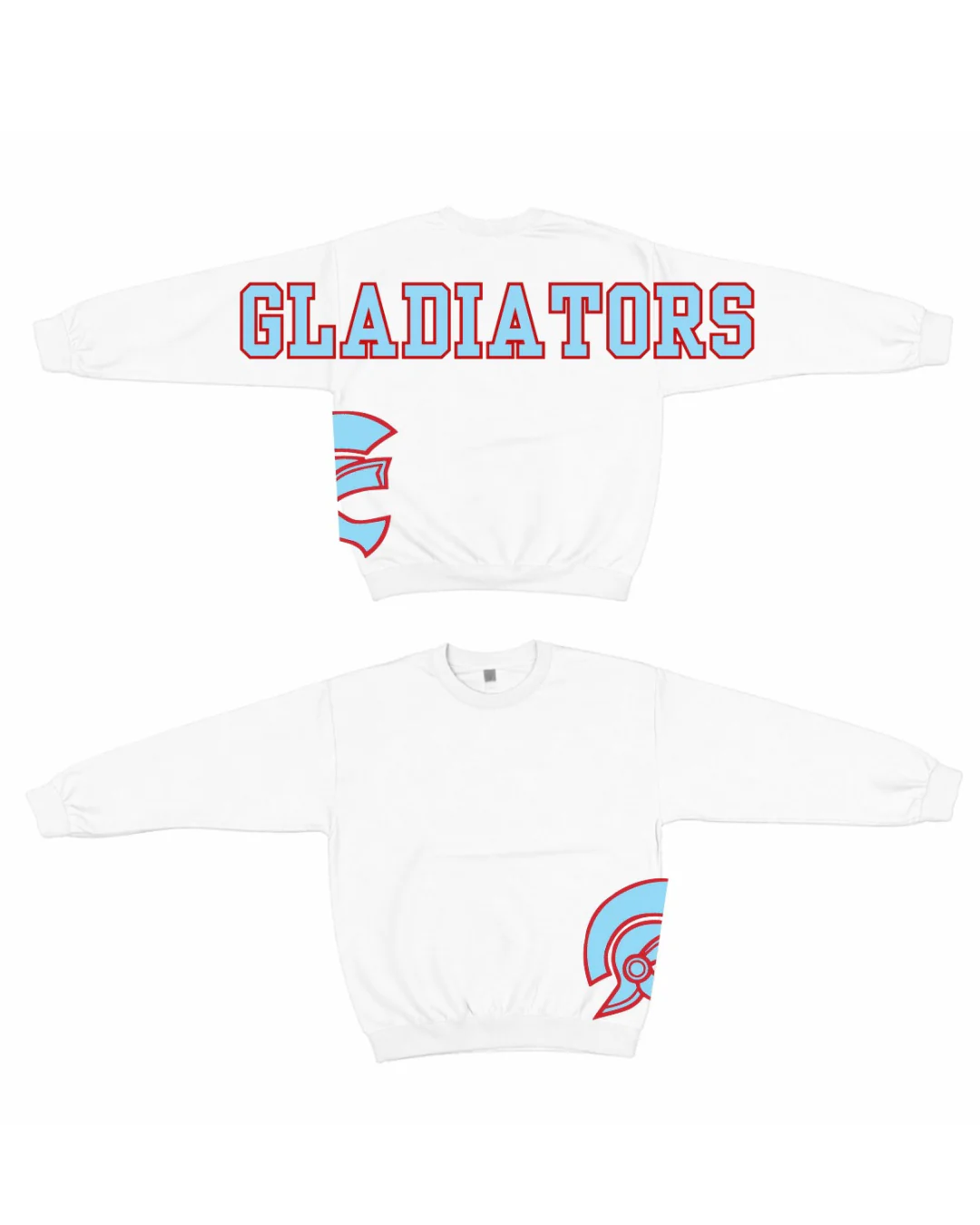 Retro Varsity Crewneck Sweatshirt, Vintage School Spirit Pullover, Oversized Casual Top