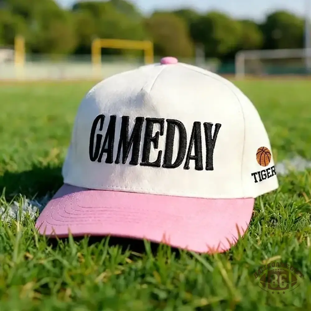 Game Day  Embroidery Baseball Cap with Sport Icon on Side