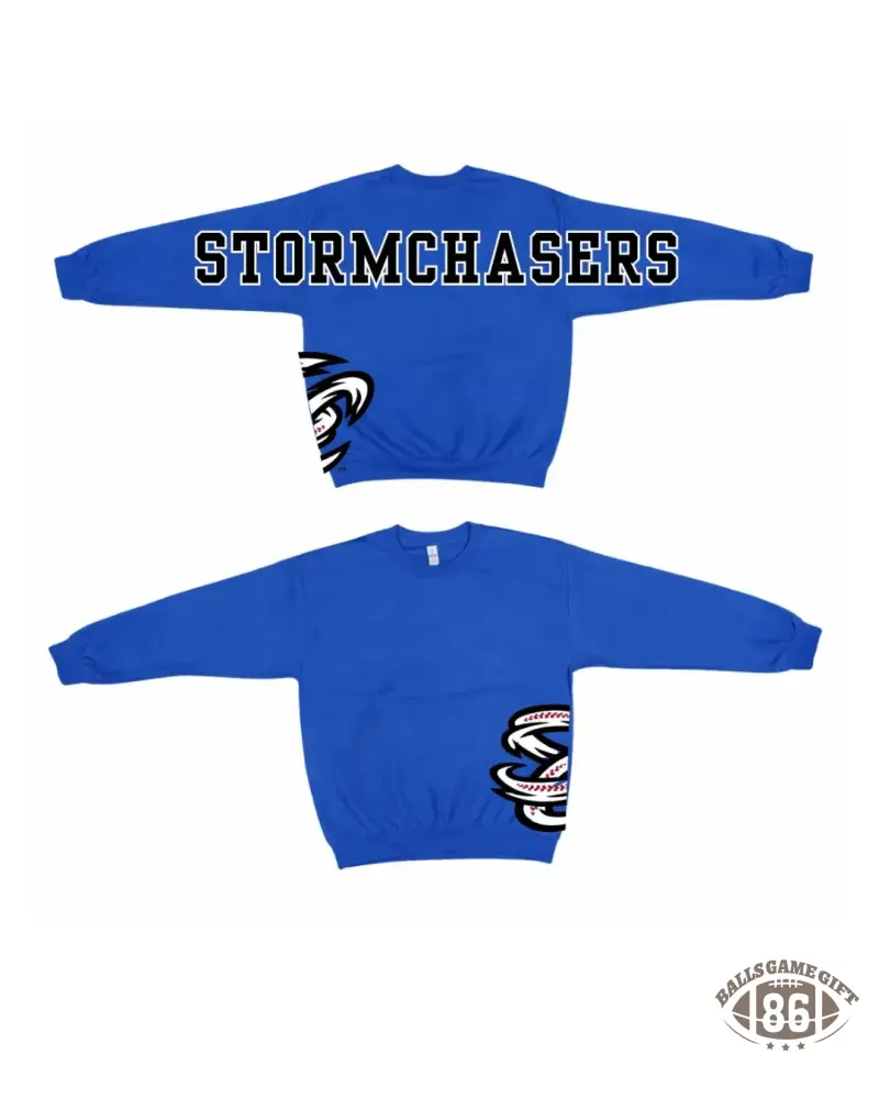 Retro Varsity Crewneck Sweatshirt, Vintage School Spirit Pullover, Oversized Casual Top