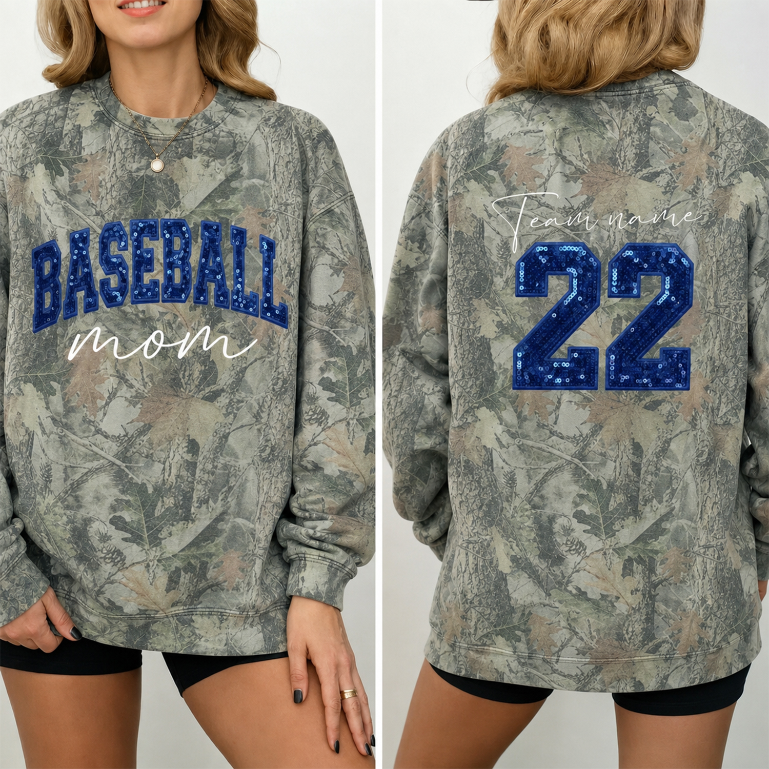 Custom Sequin Baseball MAMA T-shirt Sports MAMA T-shirt – Personalized Glitter Letters T-shirt Vintage Style | Gifts for Sports Mom