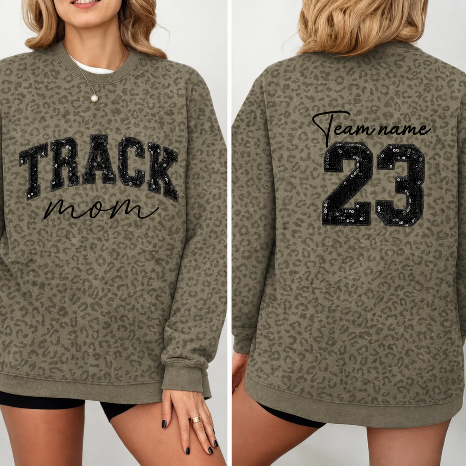 Custom Sequin Baseball MAMA T-shirt Sports MAMA T-shirt – Personalized Glitter Letters T-shirt Vintage Style | Gifts for Sports Mom