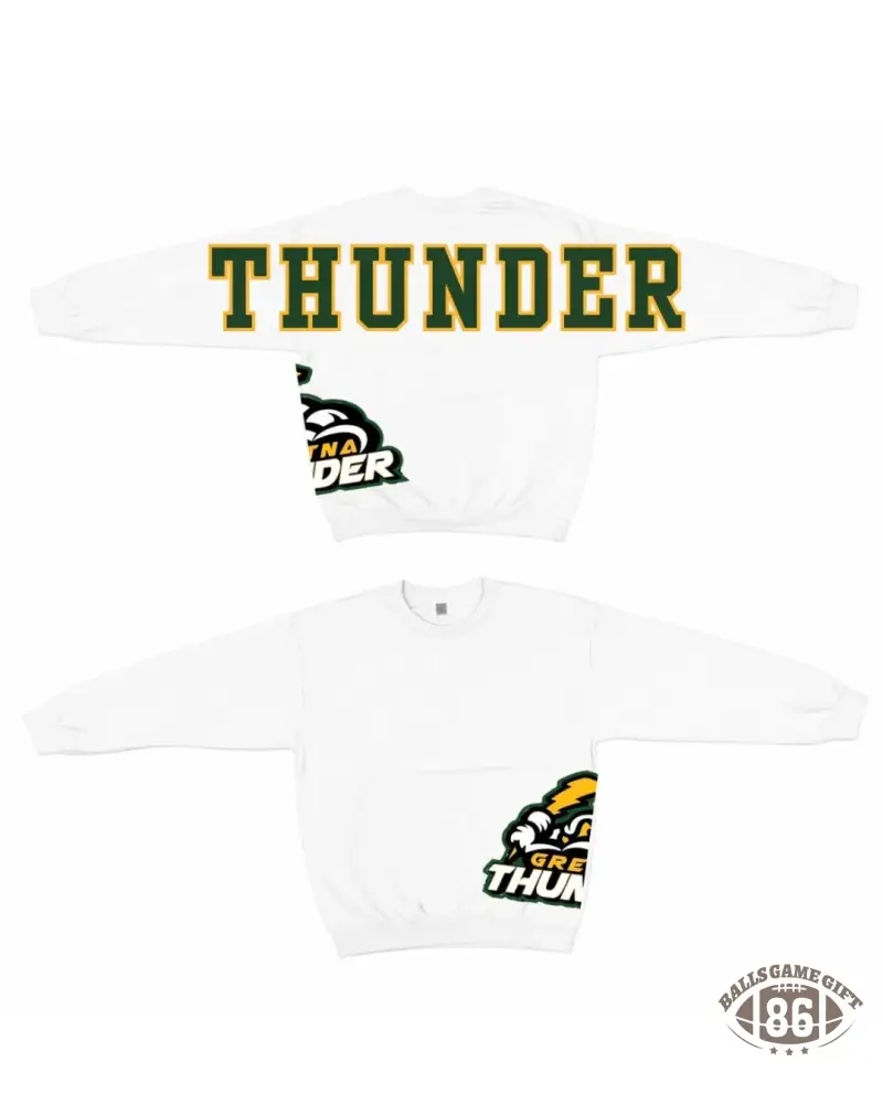 Retro Varsity Crewneck Sweatshirt, Vintage School Spirit Pullover, Oversized Casual Top