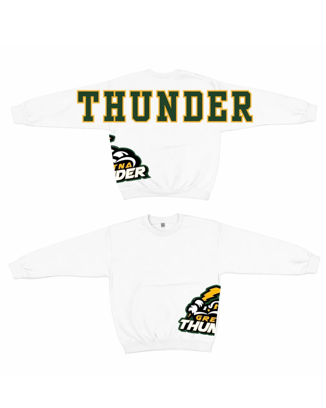 Retro Varsity Crewneck Sweatshirt, Vintage School Spirit Pullover, Oversized Casual Top