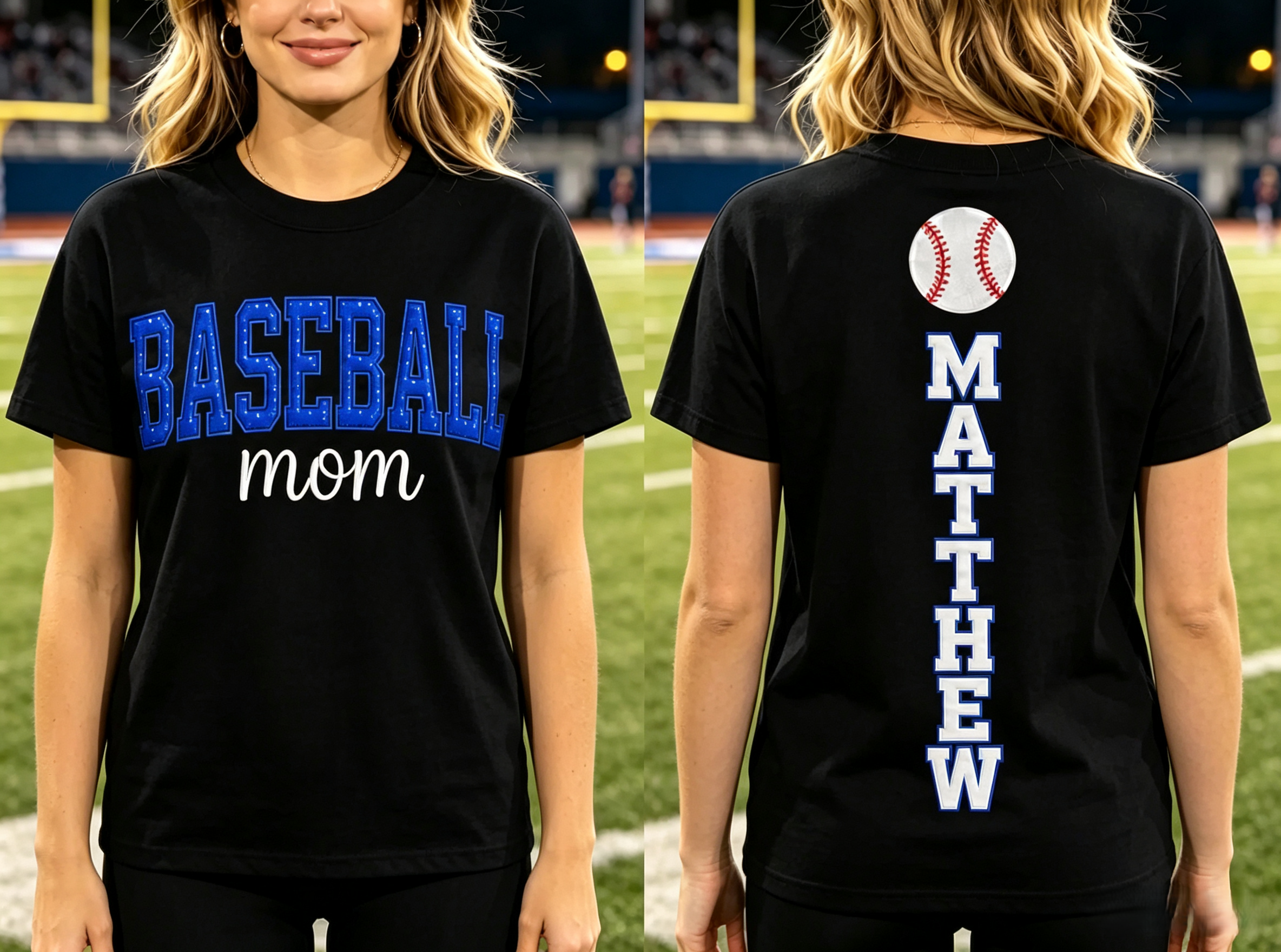 Custom Back Name Sports Mom Gameday Sweatshirt