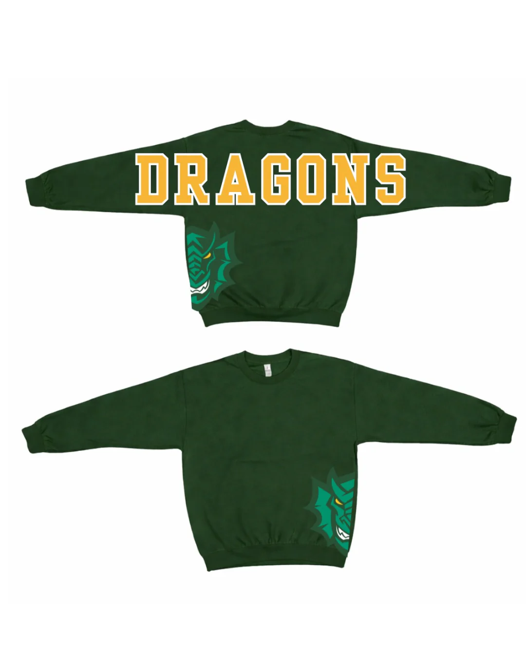 Retro Varsity Crewneck Sweatshirt, Vintage School Spirit Pullover, Oversized Casual Top