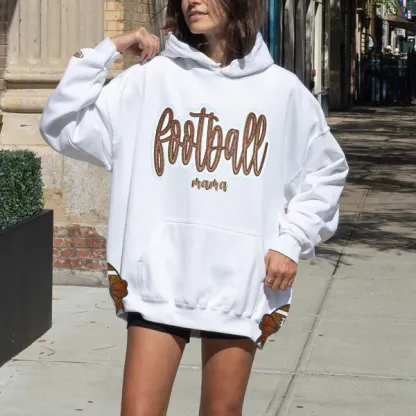 Customized Football Glitter Sweatshirt,Gifts For Sports Lovers,Mama Sweatshirt