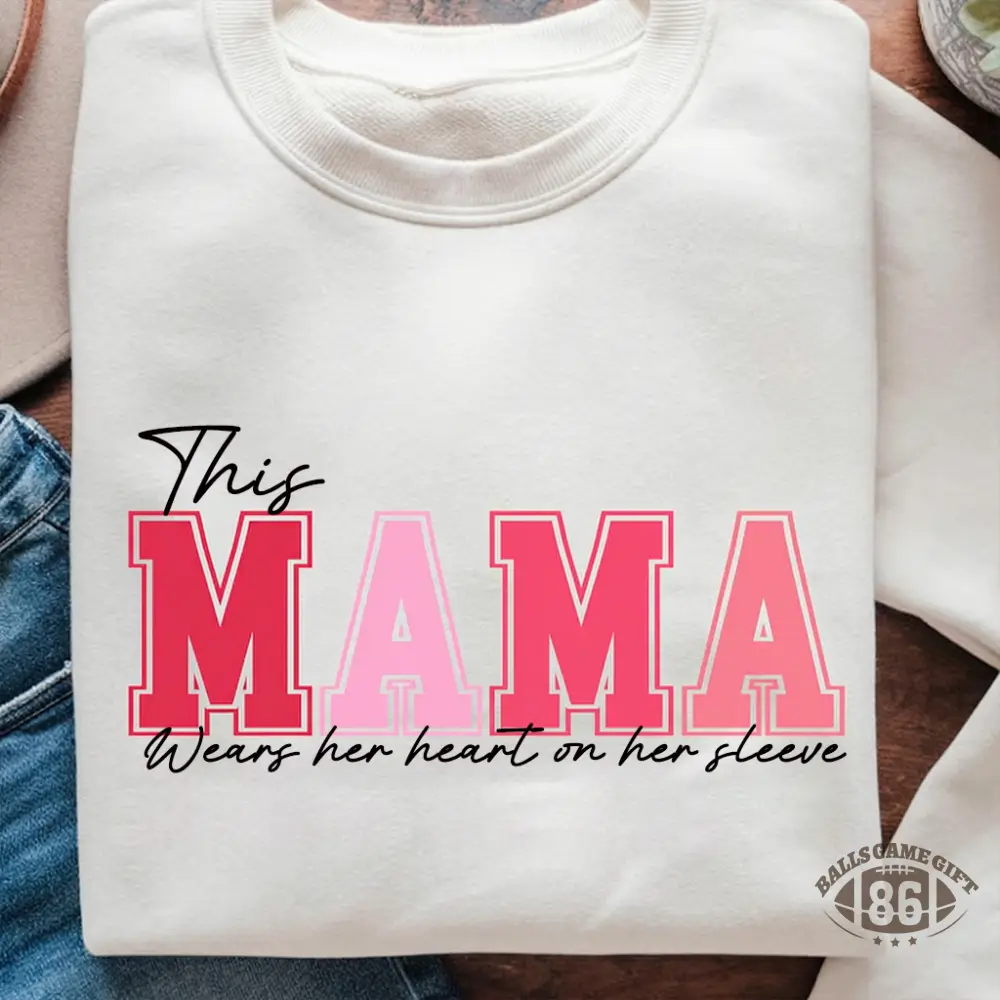Custom Mama Embroidered Sweatshirt with Names on Sleeve Personalized Mother's Day Gift for Mom