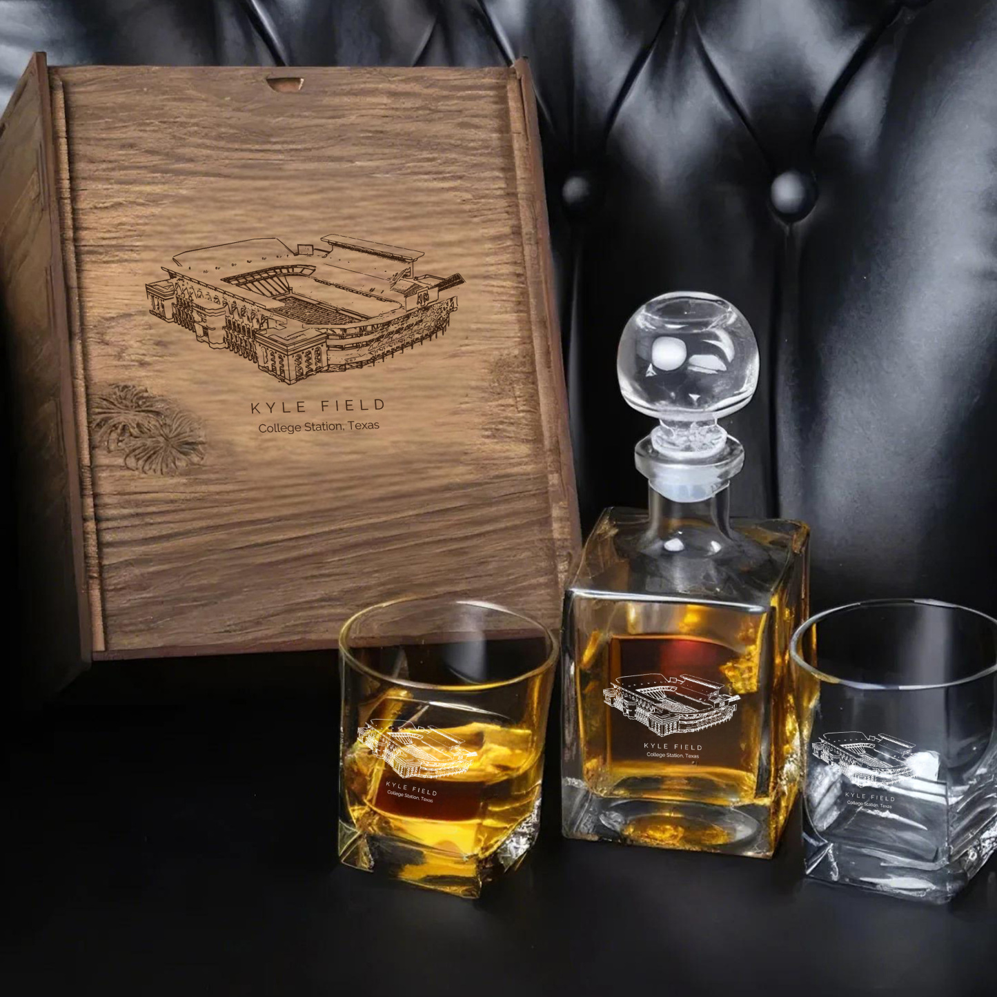 Kyle Field - Texas A&M Aggies Whiskey Set 