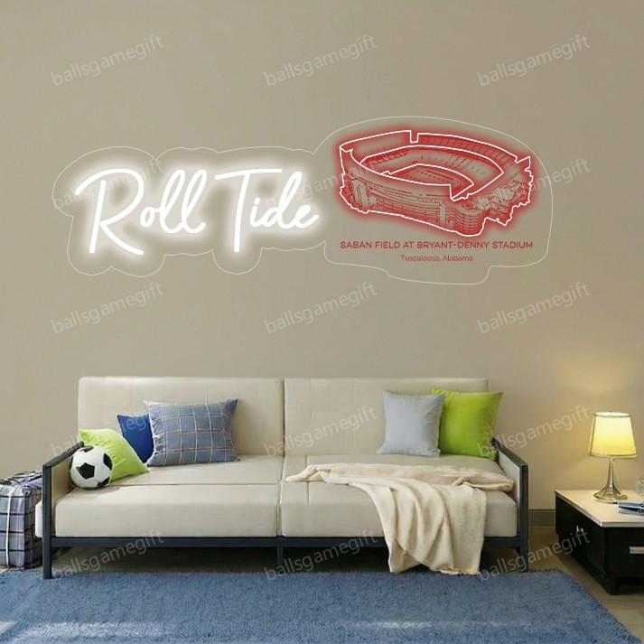 Saban Field at Bryant-Denny Stadium LED Neon Light