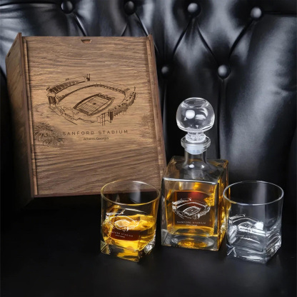 Sanford Stadium - Georgia Bulldogs Whiskey Set 