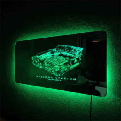 Arizona Stadium Mirror Light-Gifts For Sports Lovers、Arizona Wildcats