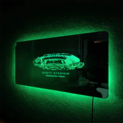 Scott Stadium(Virginia)  Mirror Light-Gifts For Sports Lovers、Virginia Cavaliers
