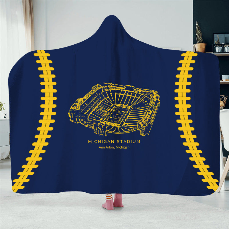 Michigan Stadium -College Football Hat Blanket