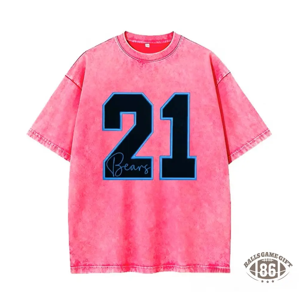 Custom Sports Number T-Shirt, Vintage Washed Team Spirit Casual Top