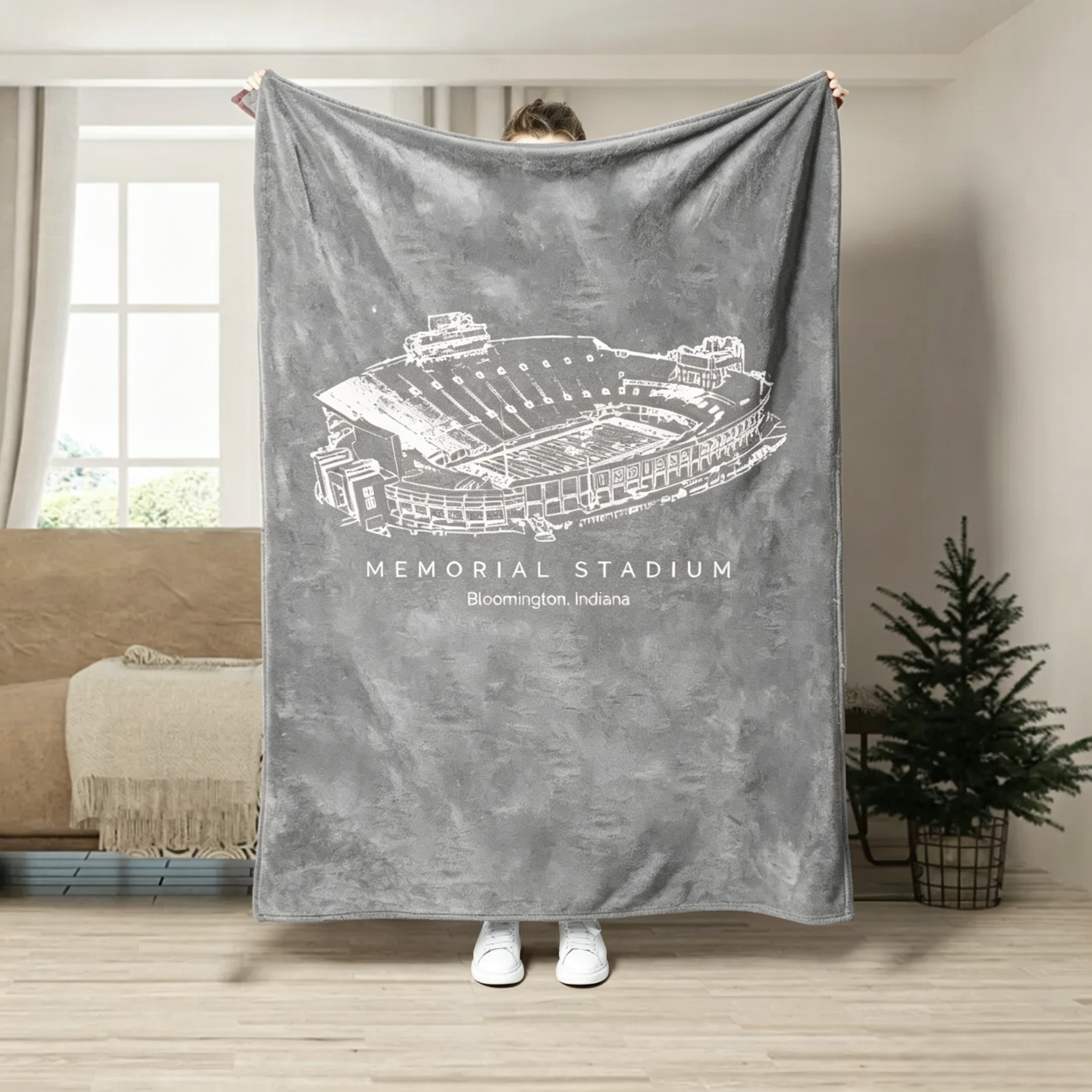 Memorial Stadium (Indiana) -  College Football Blanket