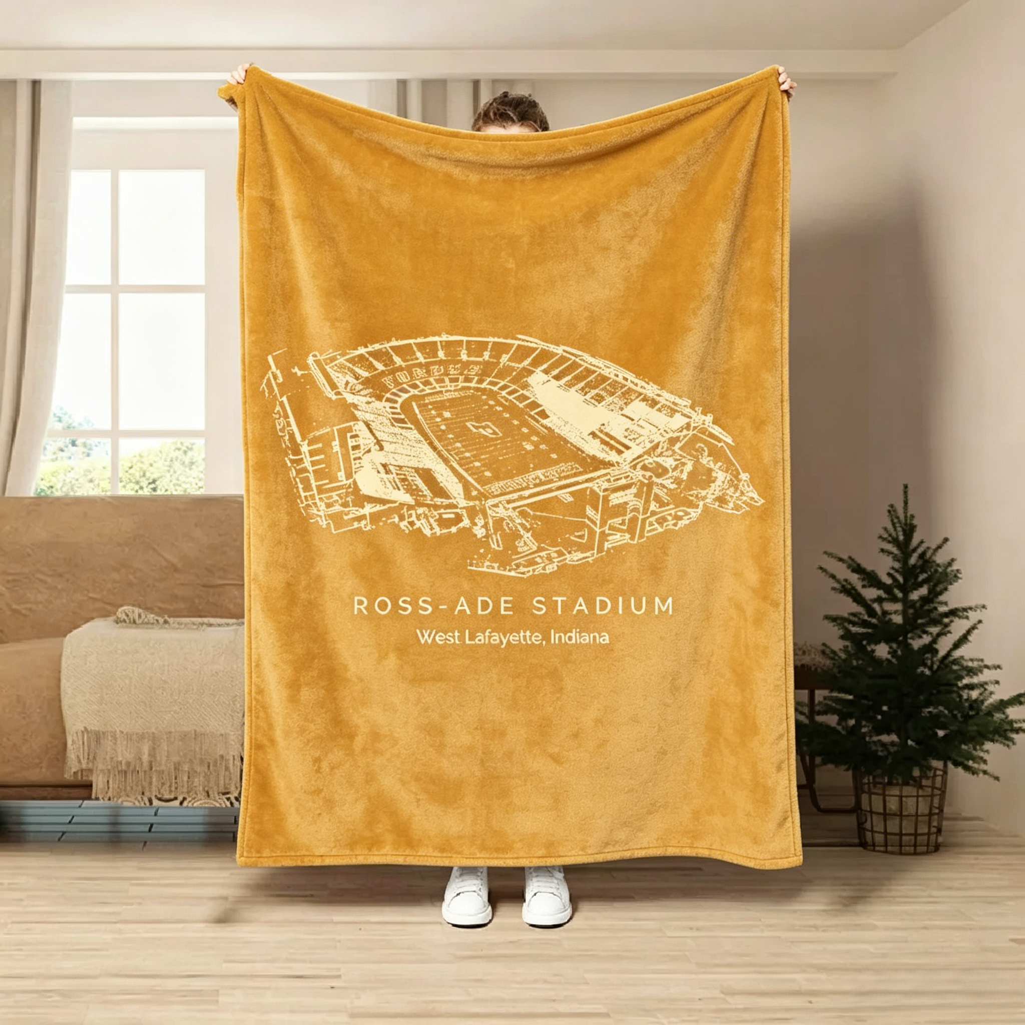 Ross–Ade Stadium - College Football Stadium Blanket