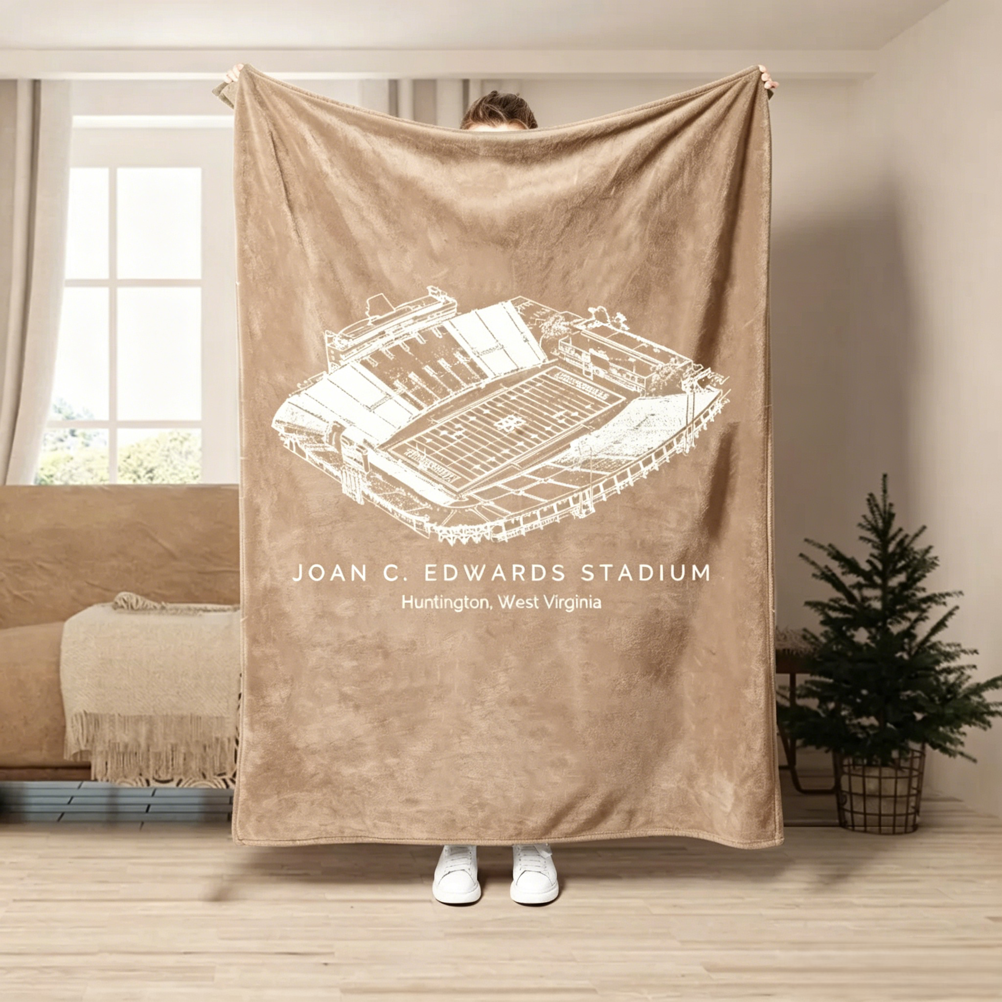 Joan C. Edwards Stadium - College Football Stadium Blanket