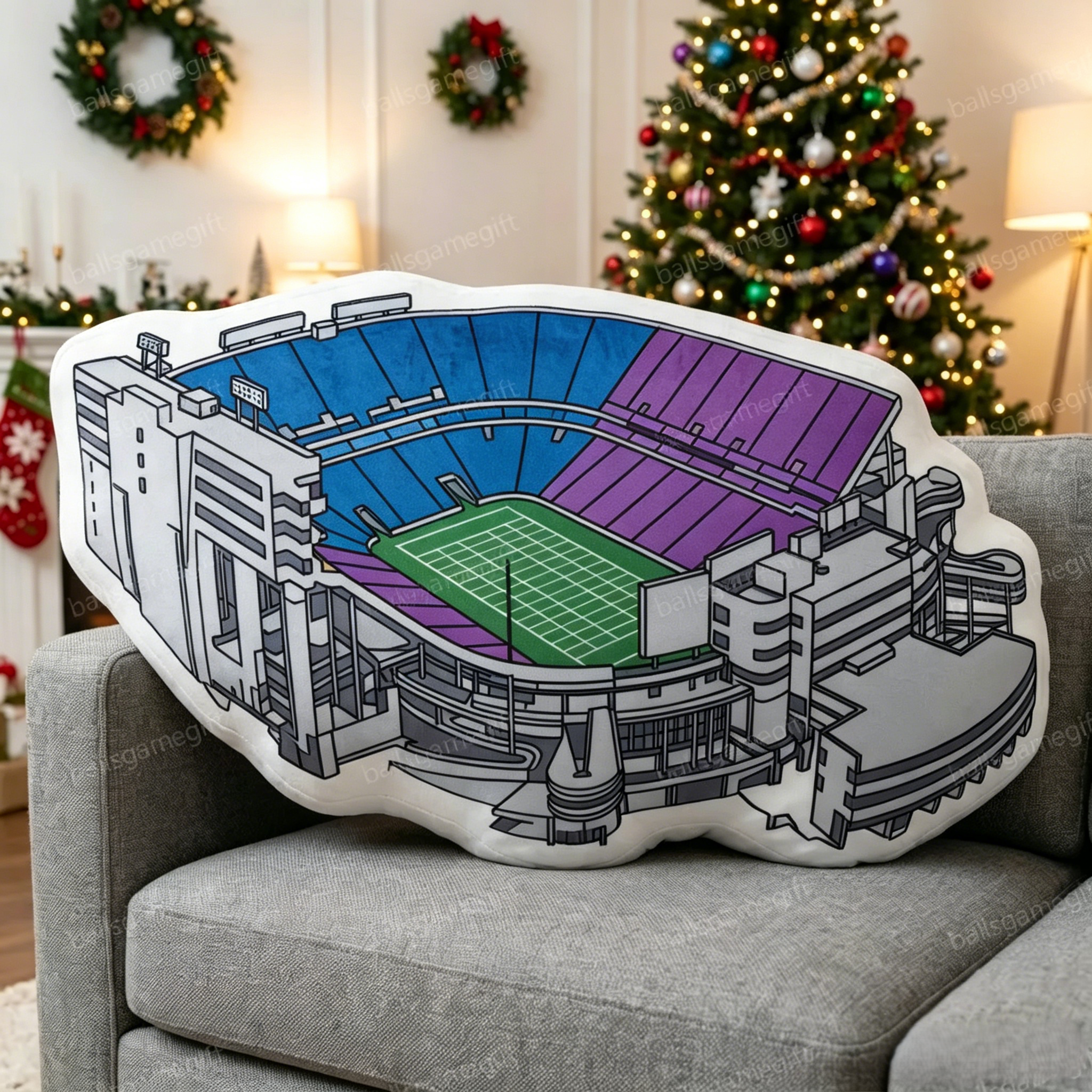 Mountain America Stadium Plush Pillow