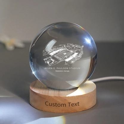 Allen E. Paulson Stadium 3D Spherical Crystal Ball Lamp