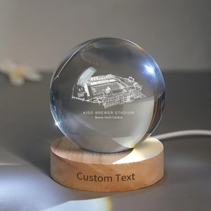 Kidd Brewer Stadium 3D Spherical Crystal Ball Lamp