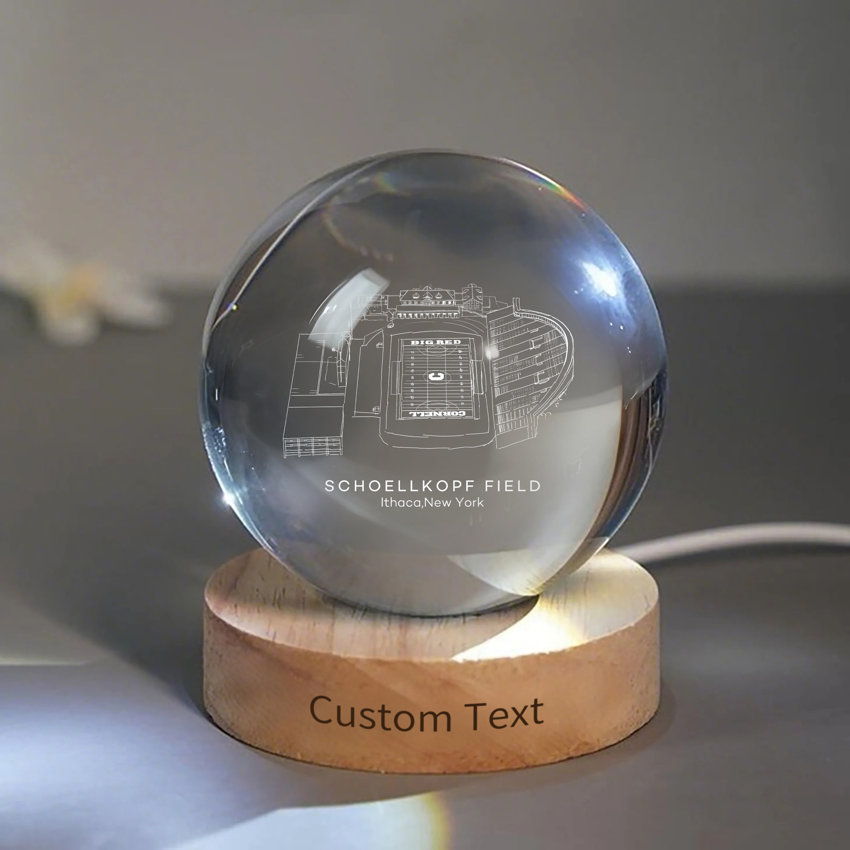 Schoellkopf Field 3D Spherical Crystal Ball Lamp