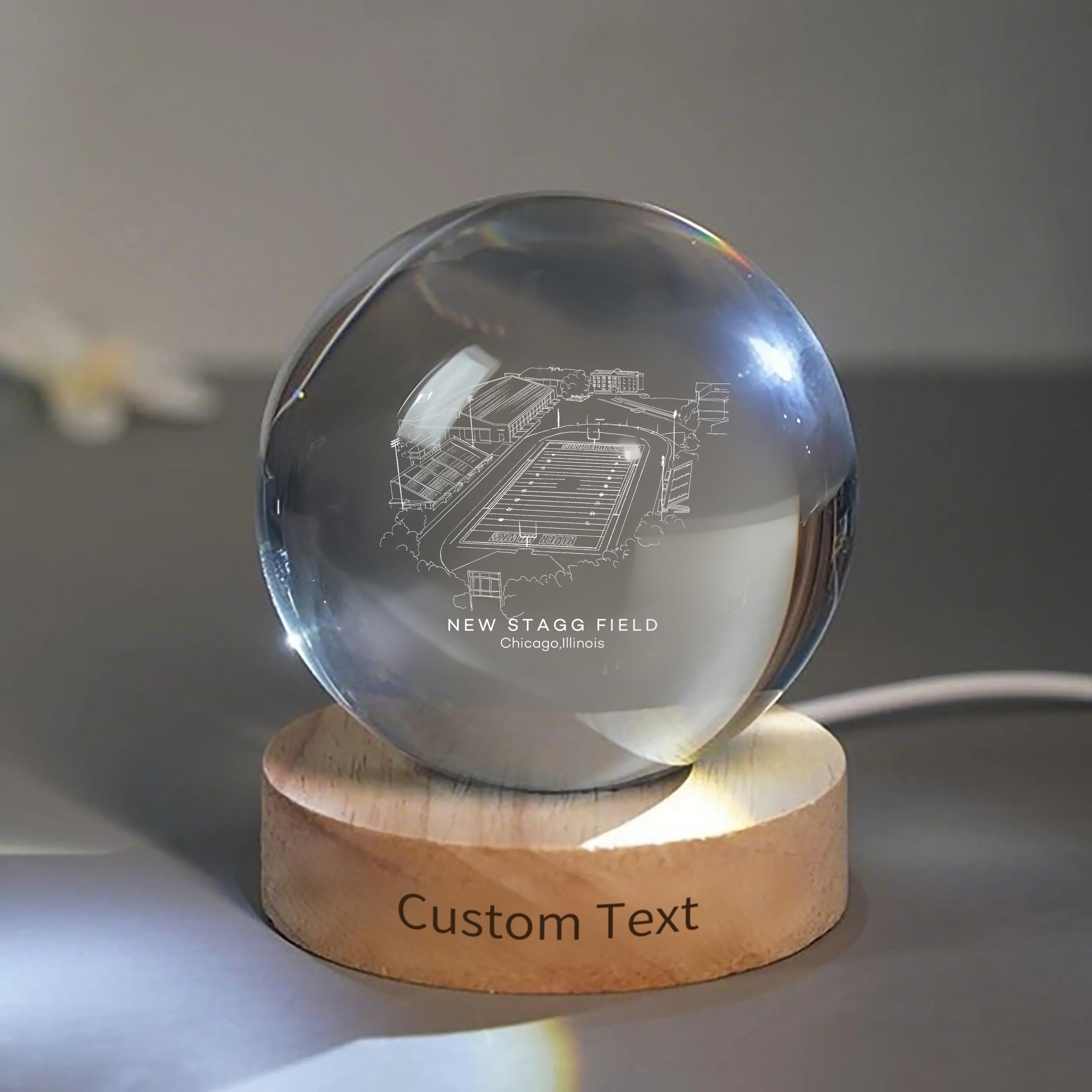 Stagg Field 3D Spherical Crystal Ball Lamp