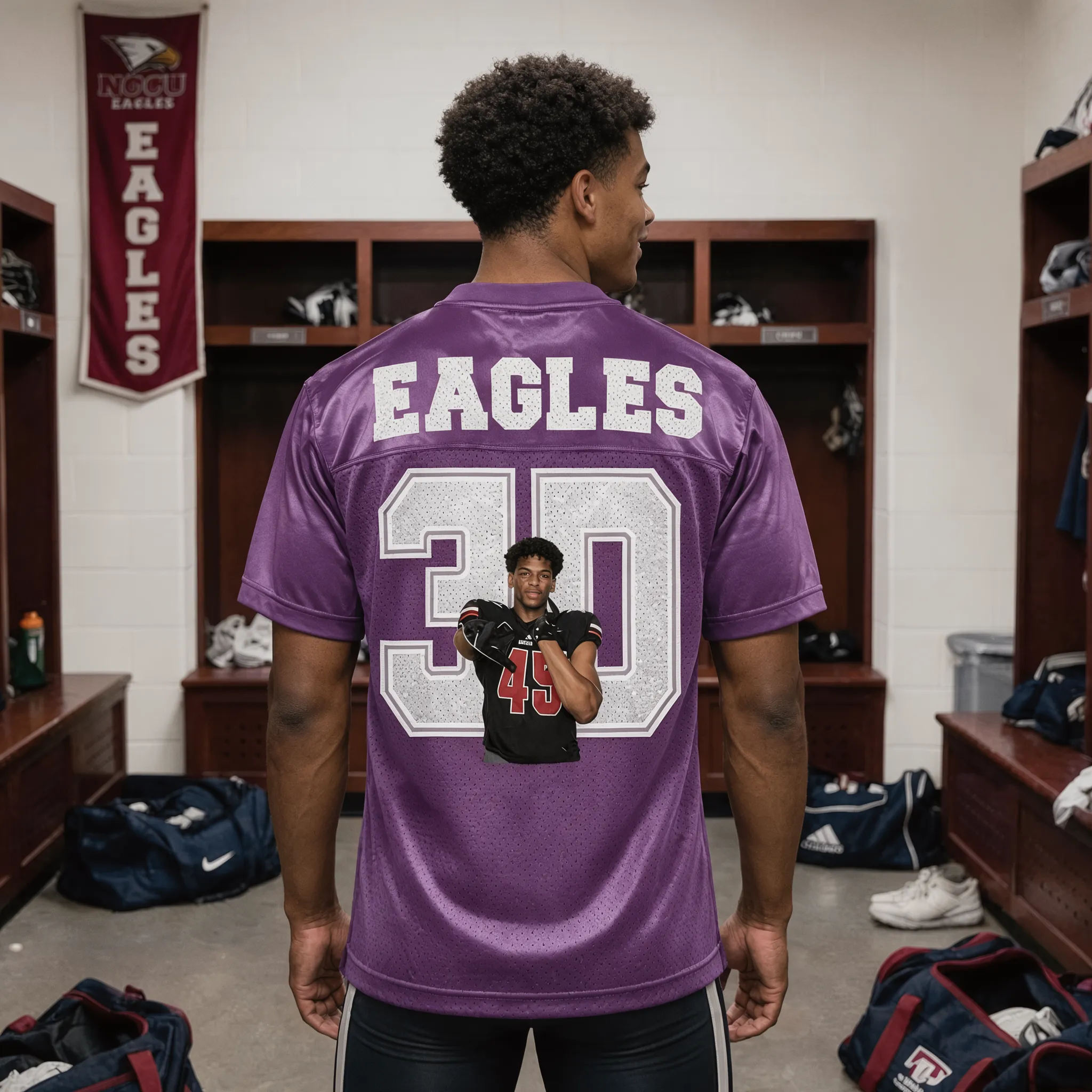 Custom Glitter Football Jersey | Personalized Team Name, Name & Number Bling Sports Jersey