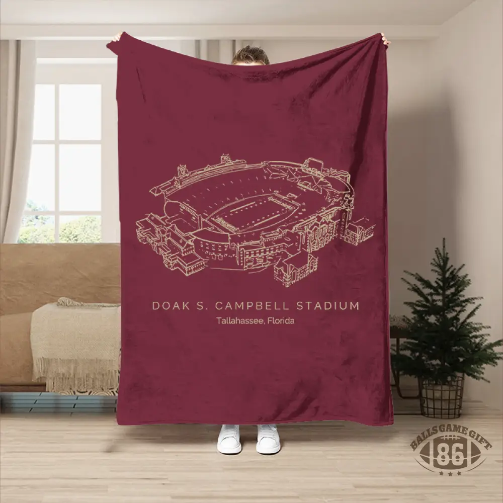 Doak Campbell Stadium - College Football Blanket, Florida State Seminoles football