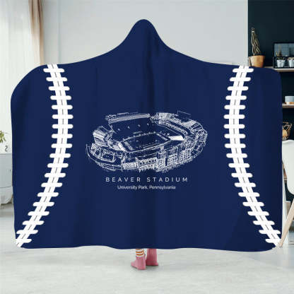 Beaver Stadium -College Football Hat Blanket