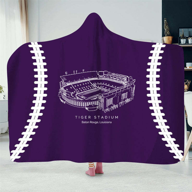 Tiger Stadium (LSU) - College Football Hat Blanket