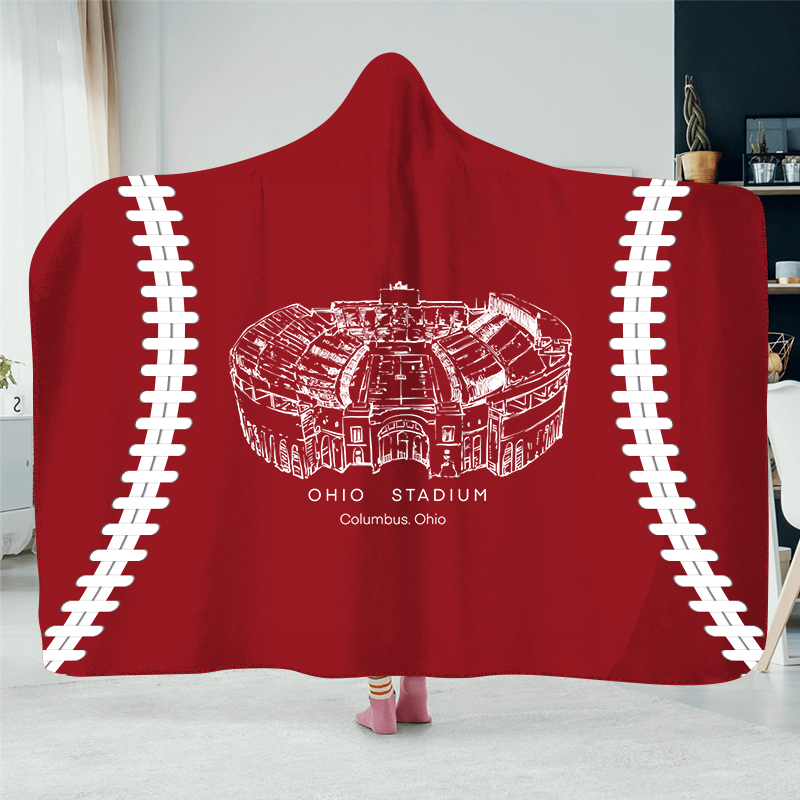 Ohio Stadium Hat Blanket- College Football Hat Blanket