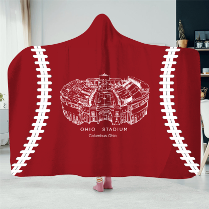 Ohio Stadium Hat Blanket- College Football Hat Blanket