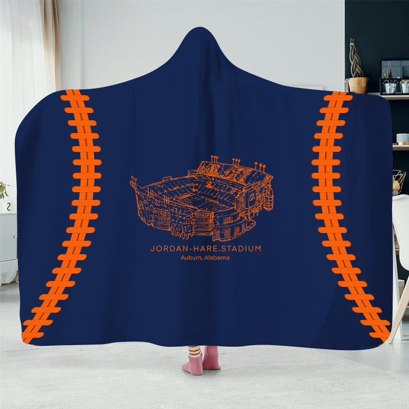 Jordan-Hare Stadium - College Football Hat Blanket