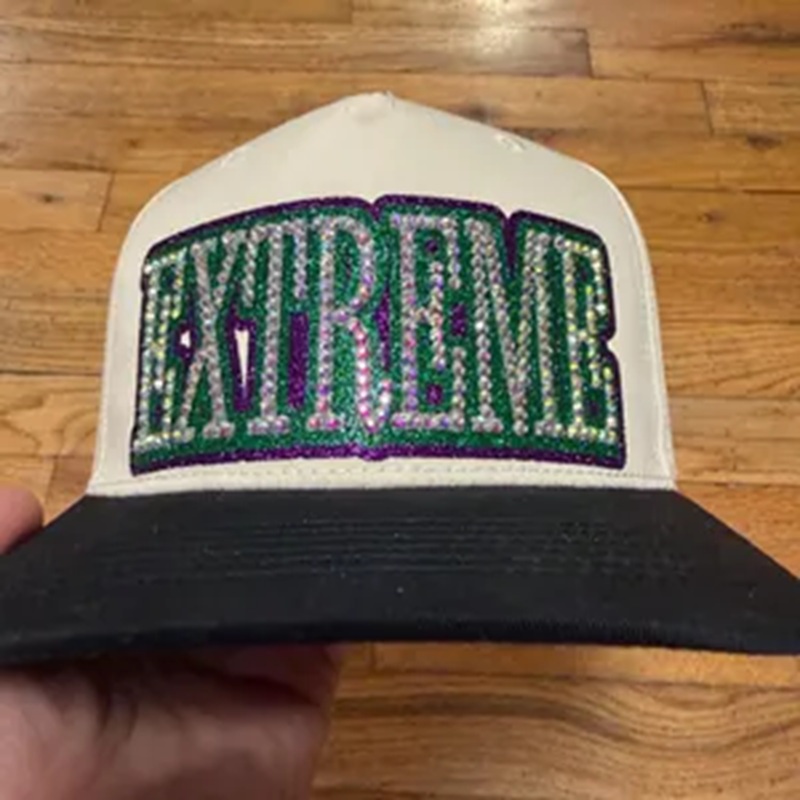 Custom Sports Mom Rhinestone Hat – Personalized Game Day Cap✨