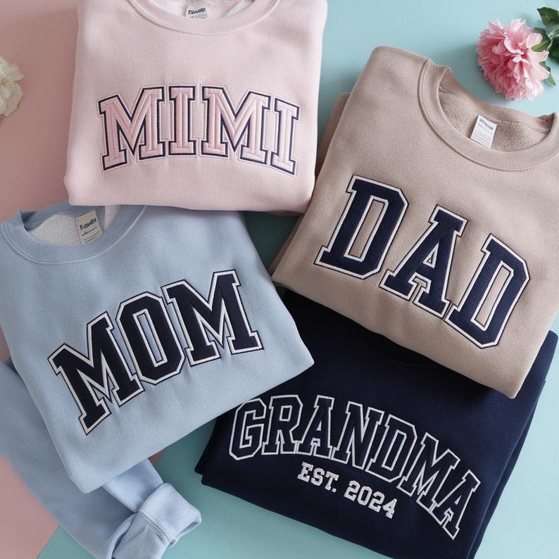  Custom Matching Parent Sweatshirt/T-shirt/Hoodie for Mother's Day and Father's Day Gifts