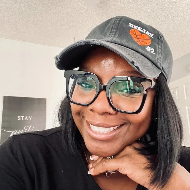 Custom Embroidered Baseball Cap with Baseball Heart