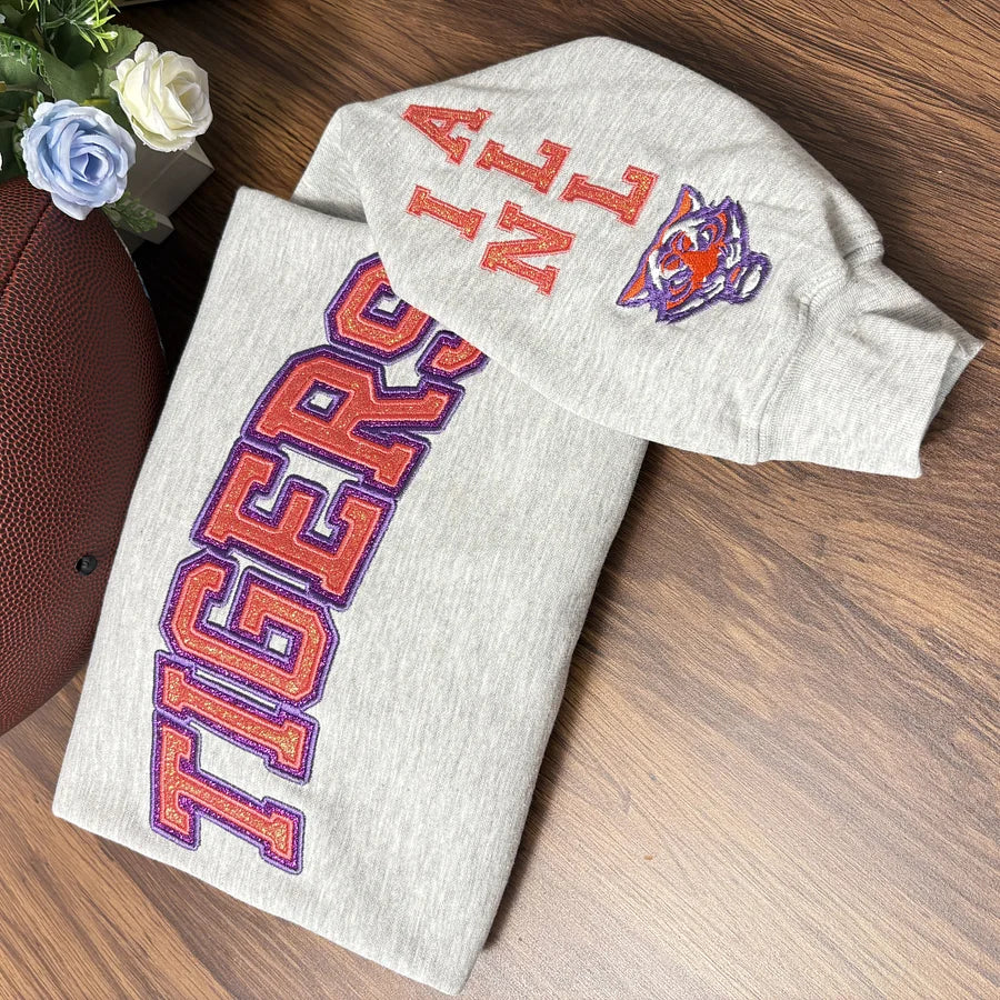 Custom Team Glitter Embroidered Sweatshirt Hoodie T-shirt
