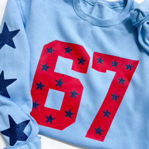 Custom Print Team Number & Letters Sweatshirt – Personalized  Numbers Sweatshirt | Gifts for Sports Mom