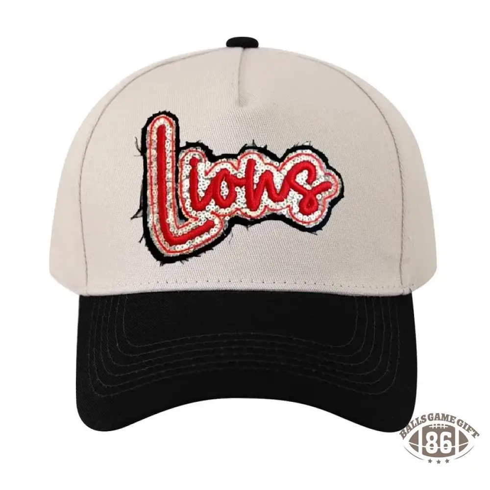 Custom Team Name Sequin Embridered Baseball Cap Sport Lover Hat