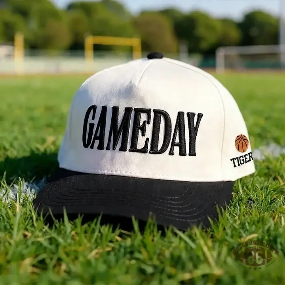 Game Day  Embroidery Baseball Cap with Sport Icon on Side
