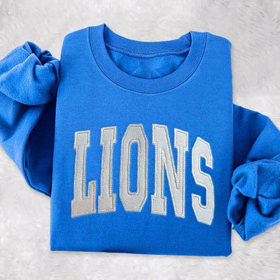 Custom Team Glitter Embroidered Sweatshirt Hoodie T-shirt