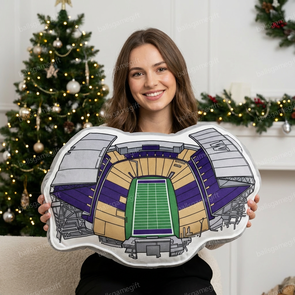 Husky Stadium Plush Pillow