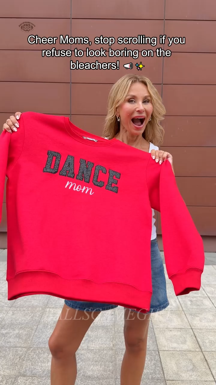 Custom Dance Mom Sweatshirt Personalized Name Bow Back Crewneck
