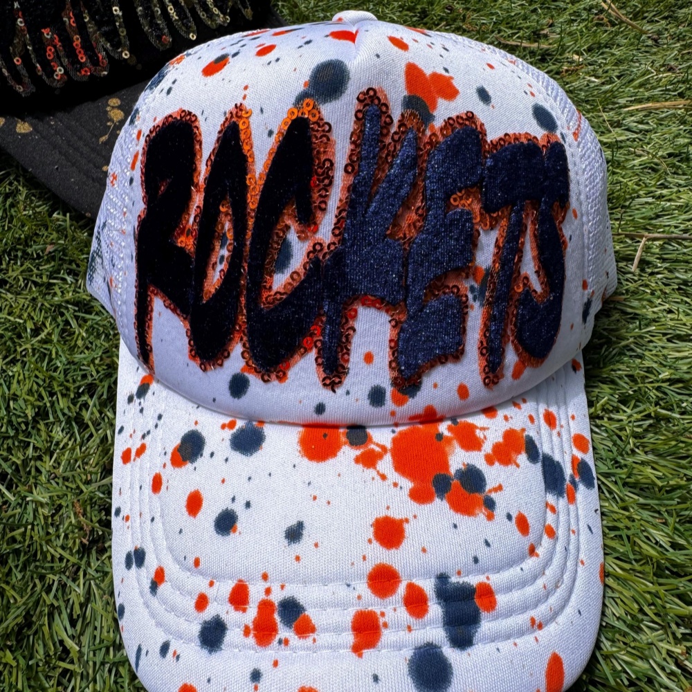 Graffiti Paint Splatter Snapback Hat – Hand-Painted Streetwear Baseball Trucker Cap