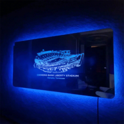 Simmons Bank Liberty Stadium Mirror Light-Gifts For Sports Lovers、Memphis Tigers、Memphis Oilers、Tennessee