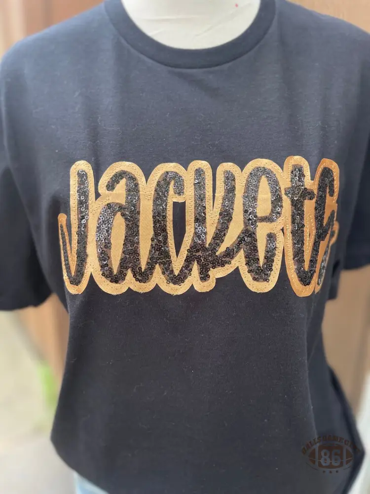 Custom Team Spirit Sequin T-Shirt - Personalized School & Game Day Tee🏆
