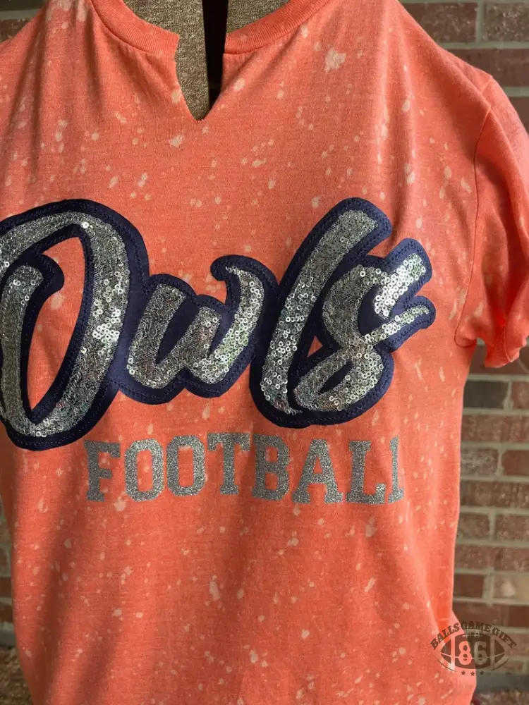 Personalized School Spirit Glitter Tee – Custom Mascot Game Day Shirt