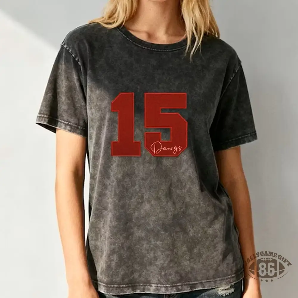 Custom Sports Number T-Shirt, Vintage Washed Team Spirit Casual Top