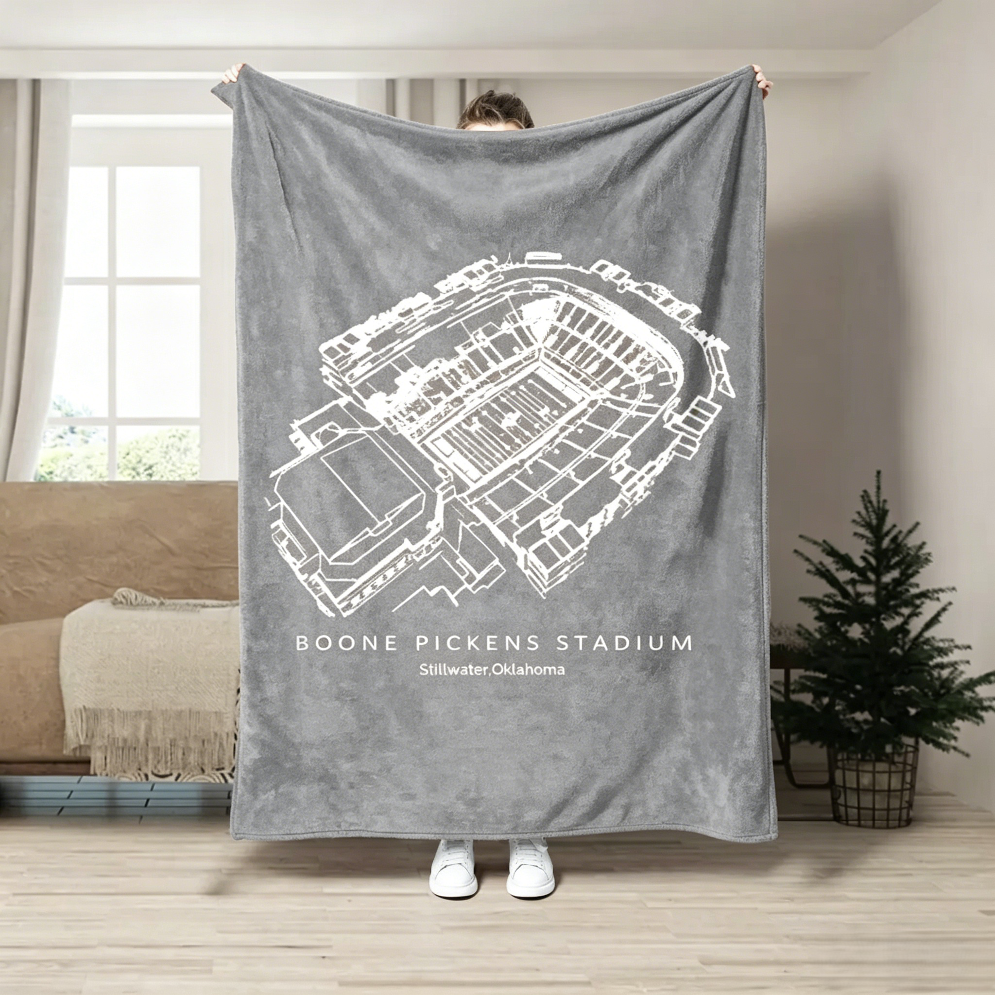 Boone Pickens Stadium -  College Football Blanket